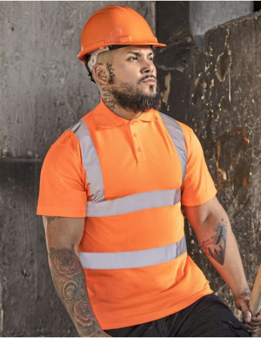 KOR-KXPCPOLO-High-End Polycotton Hi-Vis Polo Shirt Cambridge